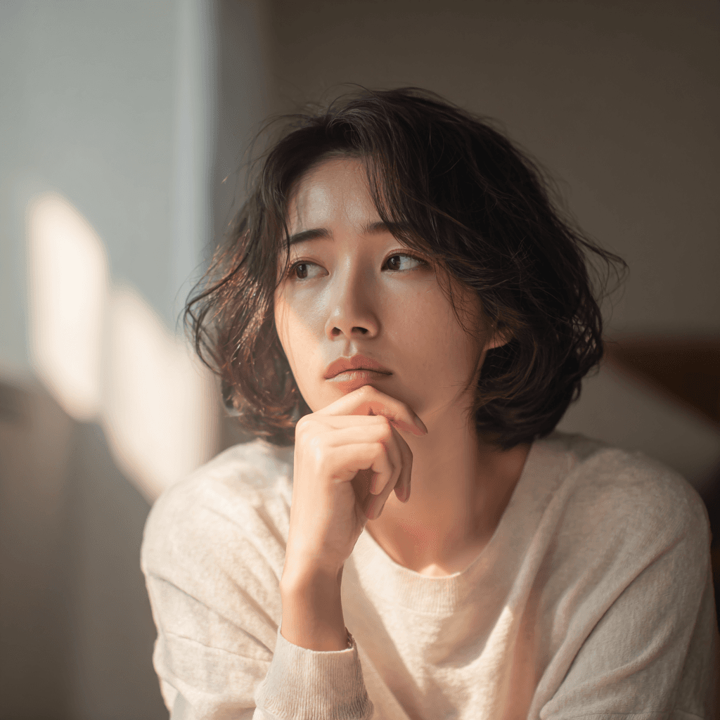 お悩みを抱える女性